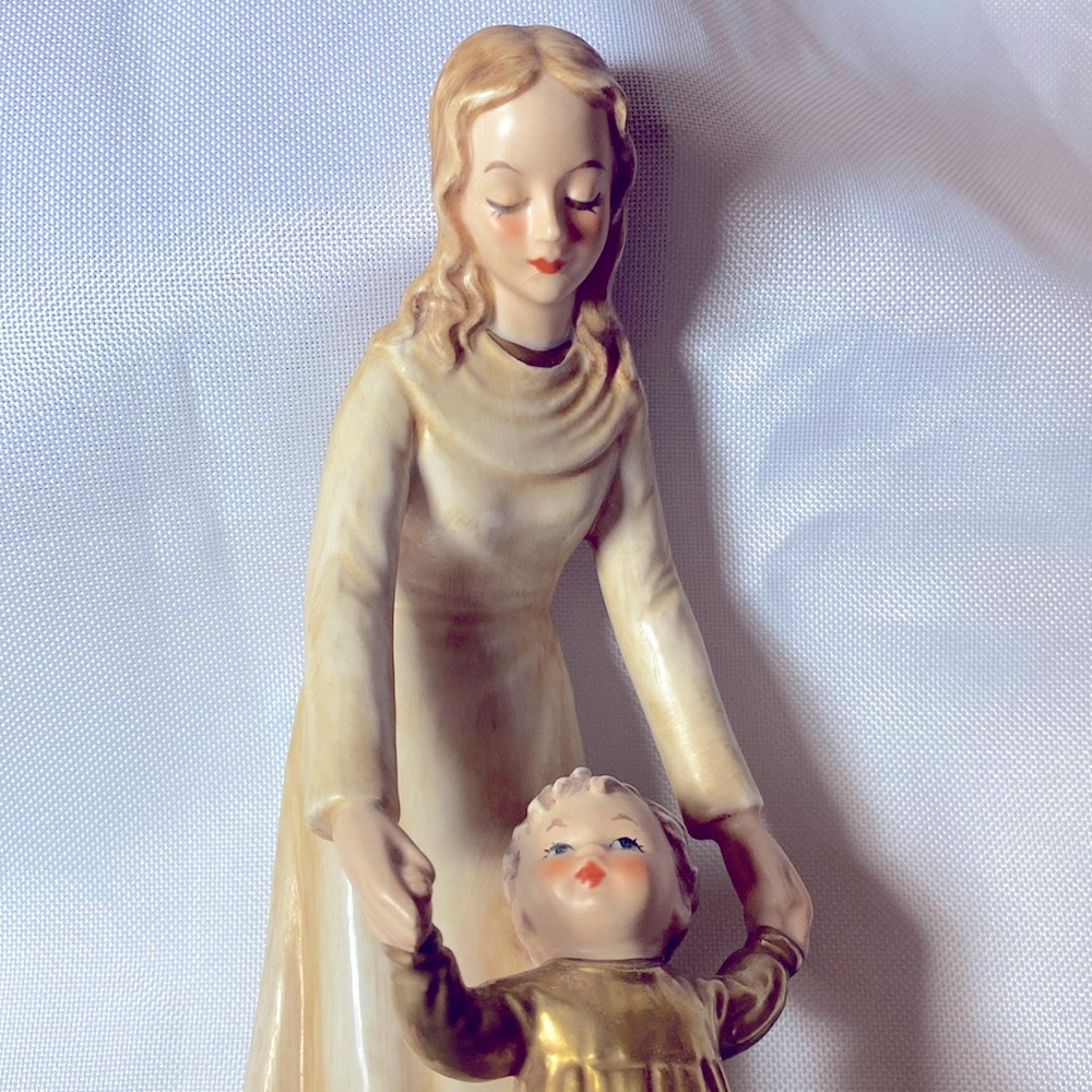 1966 Goebel Charlot BYI Blonde Figurine Her Shining Hour Vintage Mother & Child